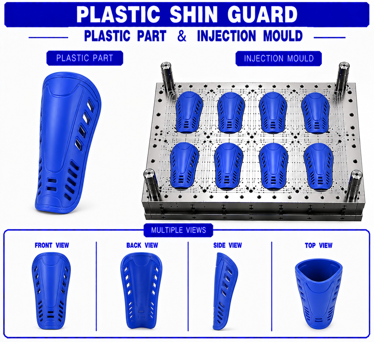 Plastic Shin Guard Mould and Moulding Service